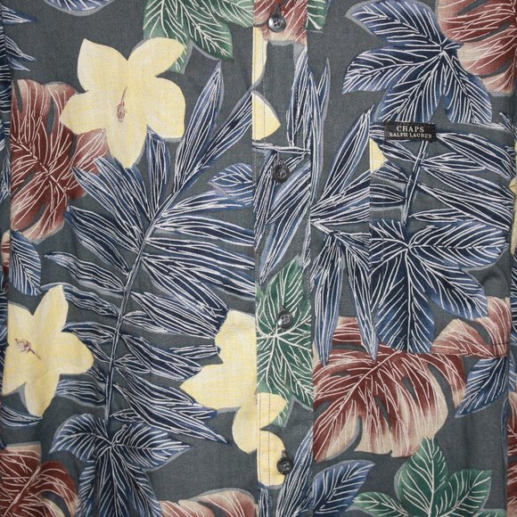 Chaps Ralph Lauren Hawaiian Button Shirt - Picture 2 of 9